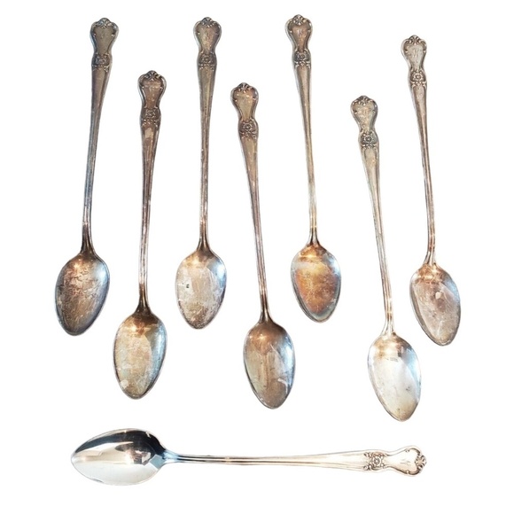 86 Pcs Old Company Silver-plate 1950 No Monogram Floral Pattern Flatware Mix - Picture 4 of 13